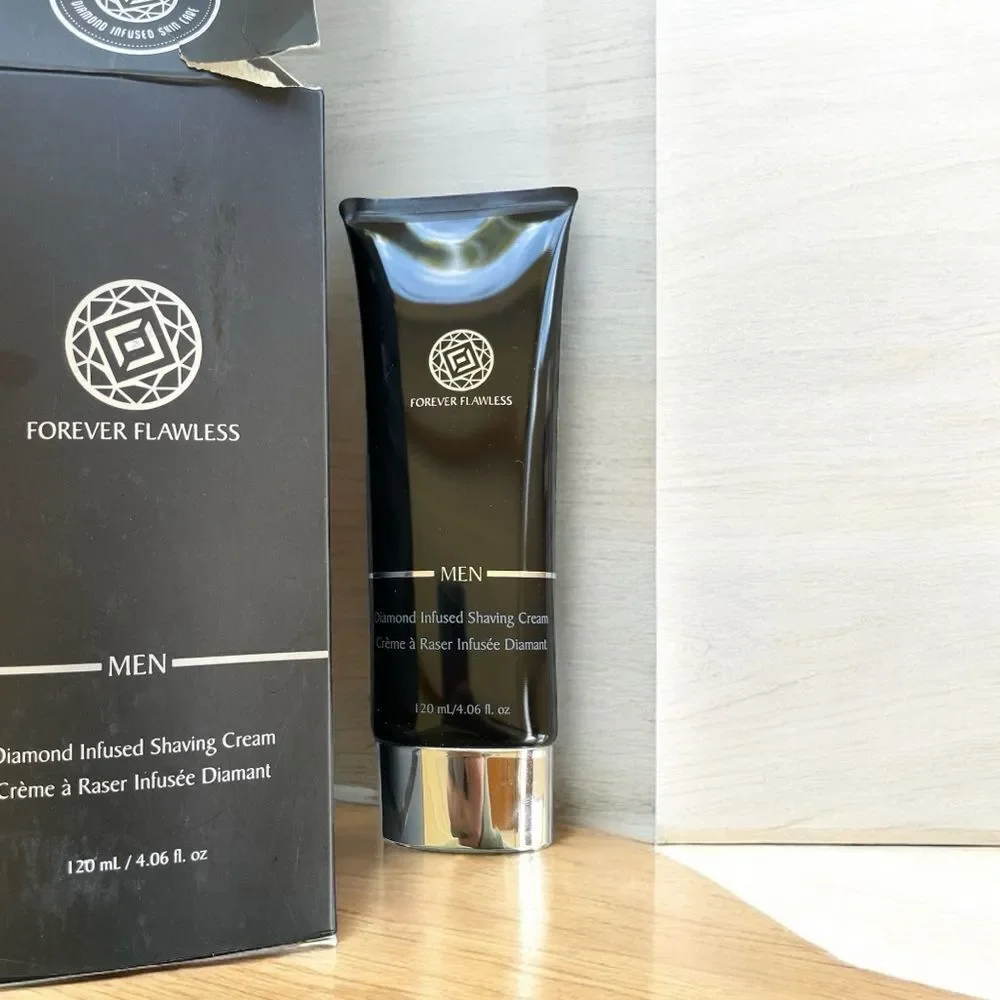Forever Flawless Men Diamond Infused Shaving Cream 120ml NIB NWT